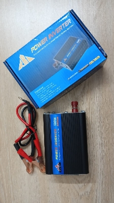 Picture of 500W Power Inverter 12V DC to 220V AC - High-Efficiency Portable Power Converter(Black)