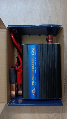 Picture of 500W Power Inverter 12V DC to 220V AC - High-Efficiency Portable Power Converter(Black)