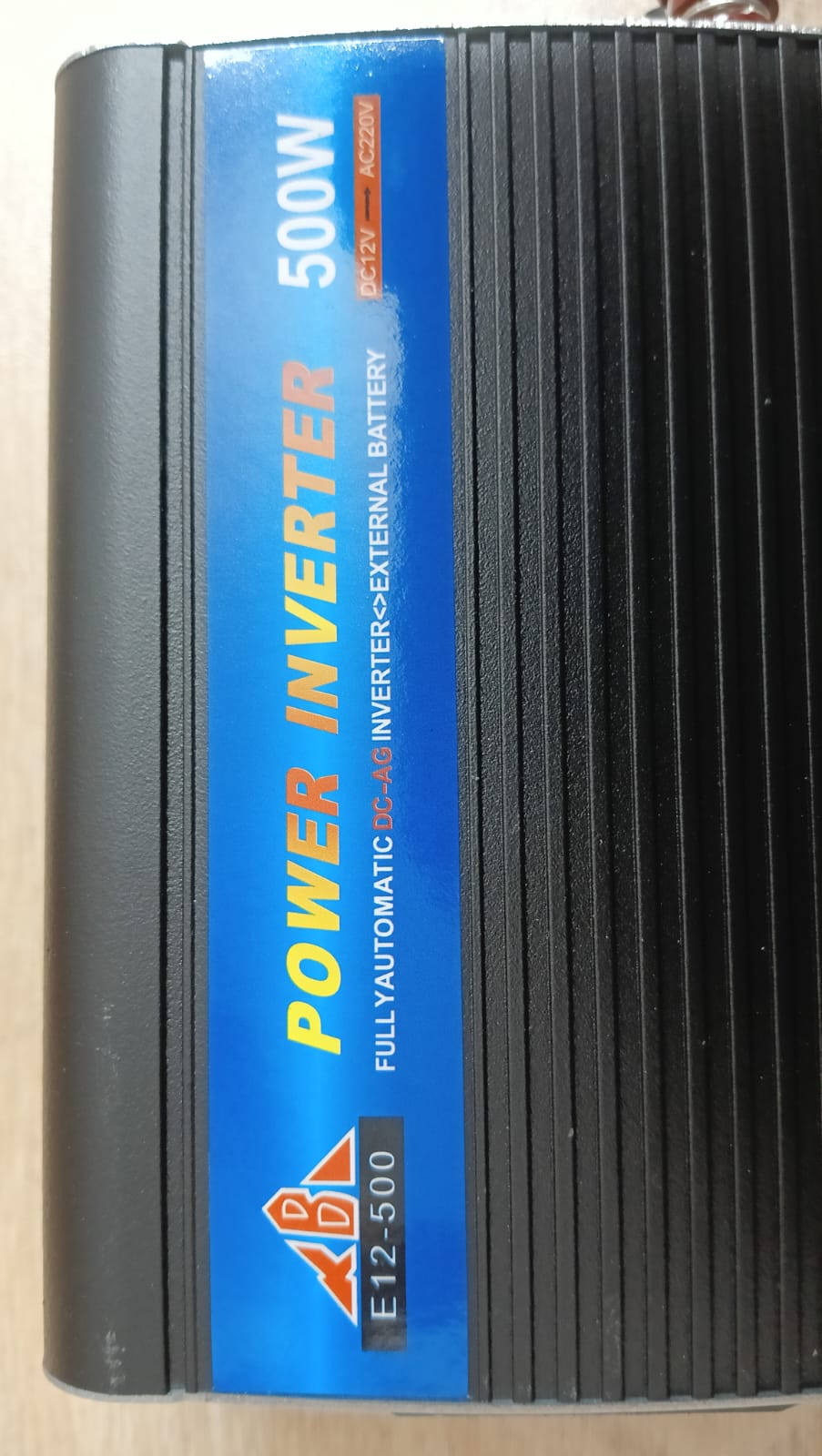 Picture of 500W Power Inverter 12V DC to 220V AC - High-Efficiency Portable Power Converter(Black)