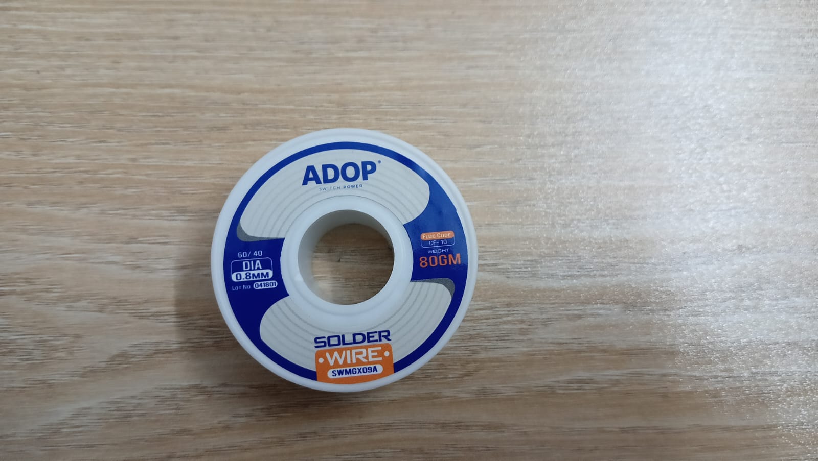 Picture of 80gmSolder Wire  Rosin Core - 60/40 Tin-Lead, 0.8mm Diameter(Silver)