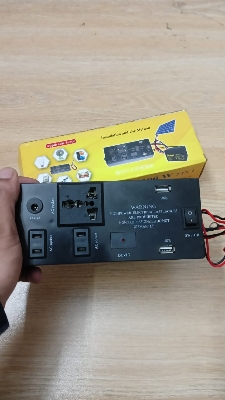 Picture of 12V DC to 220V AC Converter Inverter 100 Watt with 5v usb output(Black)