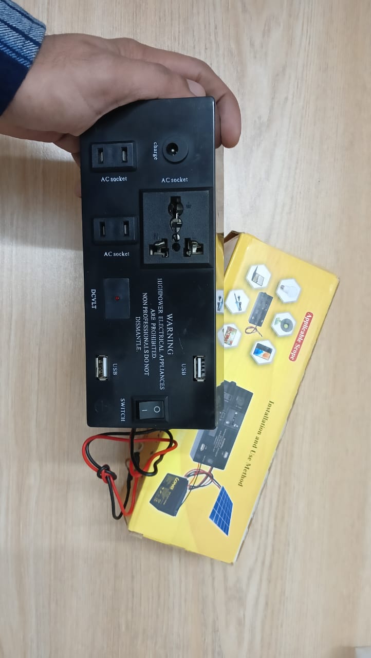 Picture of 12V DC to 220V AC Converter Inverter 100 Watt with 5v usb output(Black)