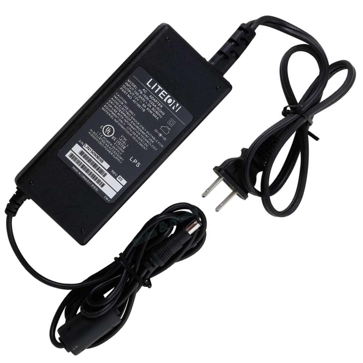 Picture of Liteon 12V 5a Power Supply Adapter AC220v to 12v DC Charger(Black)