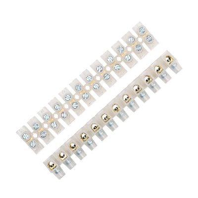 Picture of Terminal Block Connector Strip 10 A 12 way 6mm wire connector(White)