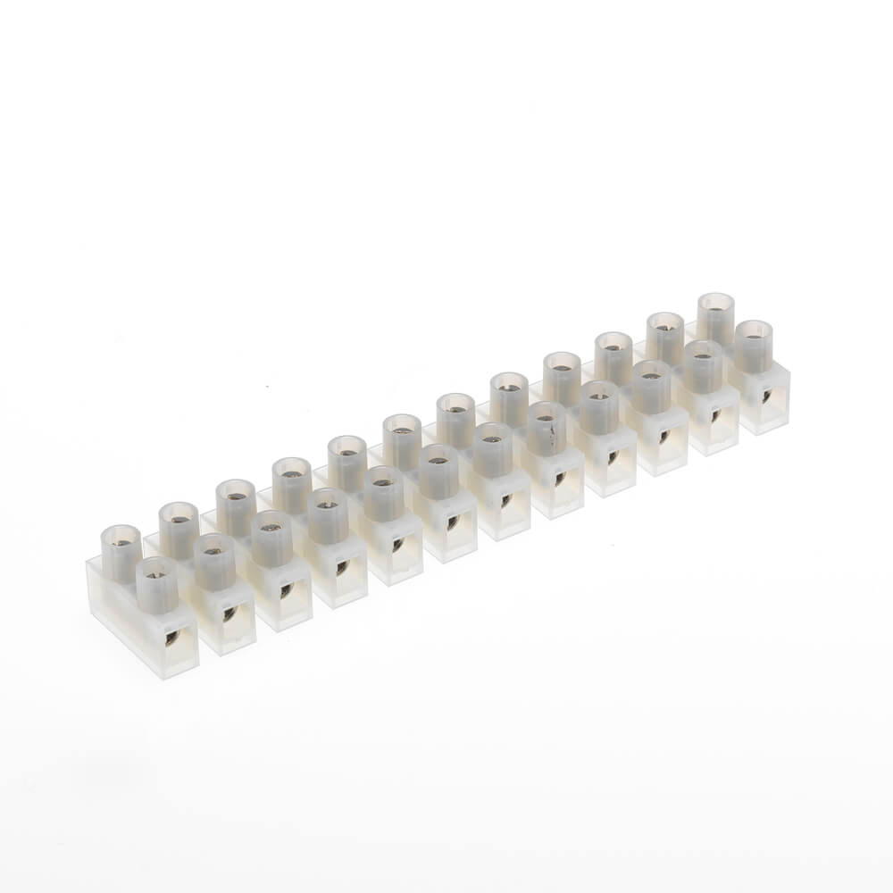 Picture of Terminal Block Connector Strip 10 A 12 way 6mm wire connector(White)