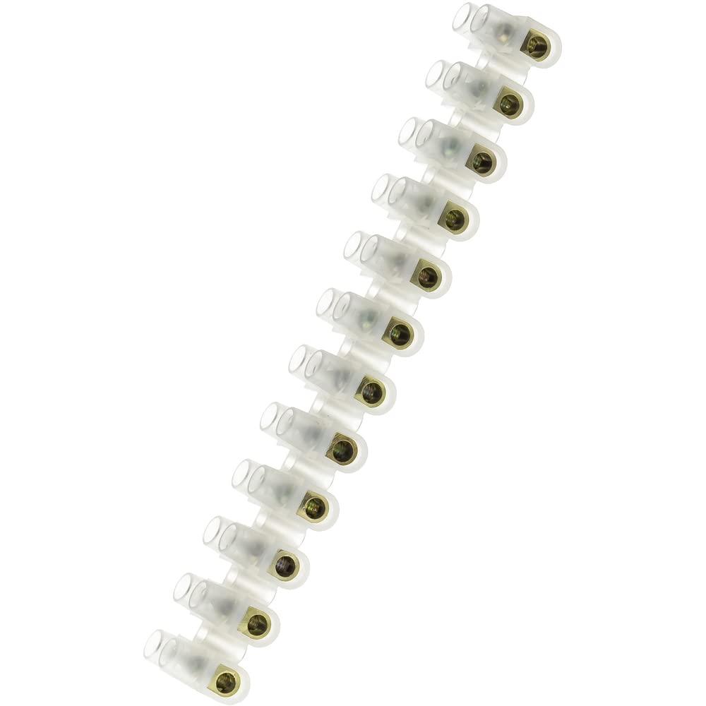 Picture of Terminal Block Connector Strip 16 A 12 way wire connector(White)