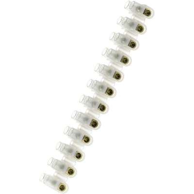 Picture of Terminal Block Connector Strip 16 A 12 way wire connector(White)