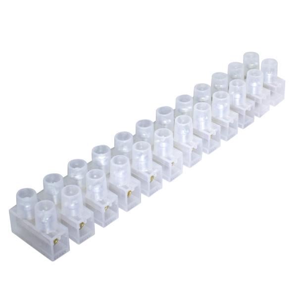 Picture of Terminal Block Connector Strip 16 A 12 way wire connector(White)