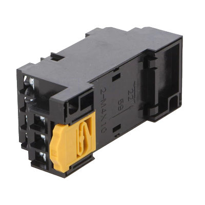 Picture of Omron PYF14A 14-Pin Relay Socket for DIN Rail and Surface Mounting(Black)