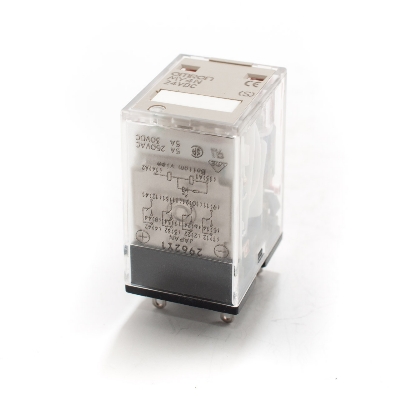 Picture of Omron MY4N 4-Pole Miniature Power Relay with Plug-in Terminals and Operation Indicator(White)