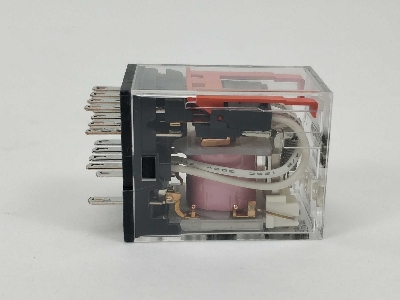 Picture of Omron MY4N 4-Pole Miniature Power Relay with Plug-in Terminals and Operation Indicator(White)