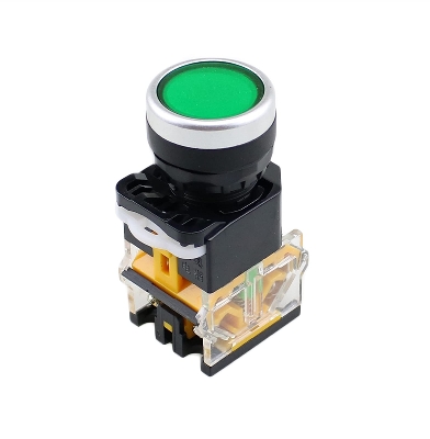 Picture of LA38 Industrial Push Switch with 22mm Mounting Hole- Red and Green| 24v 48v Dc 110v 220v 380v 660v AC(Red, Green)