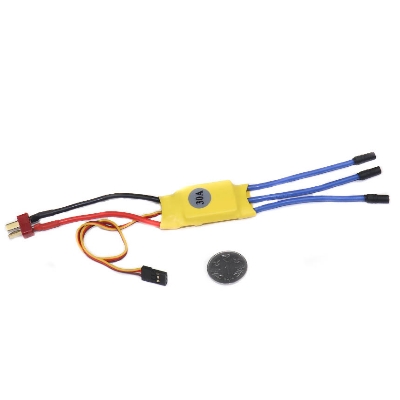 Picture of 30A ESC for Brushless Motors | Speed Controller for Drones & RC Vehicles(Yellow)