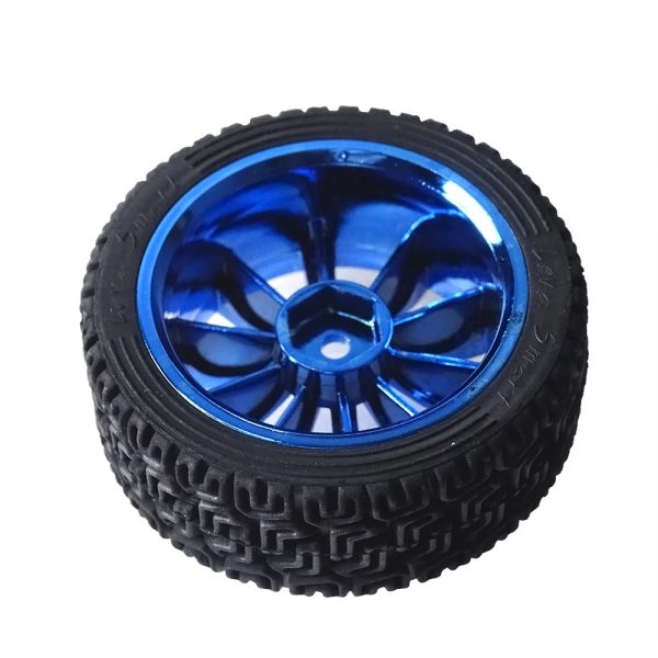 Picture of 65mm Rubber Wheel with Motor Mounting Bracket(Blue)