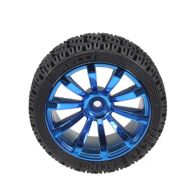 Picture of 80mm Rubber Wheel – For RC Cars & Robotics Applications(Blue)