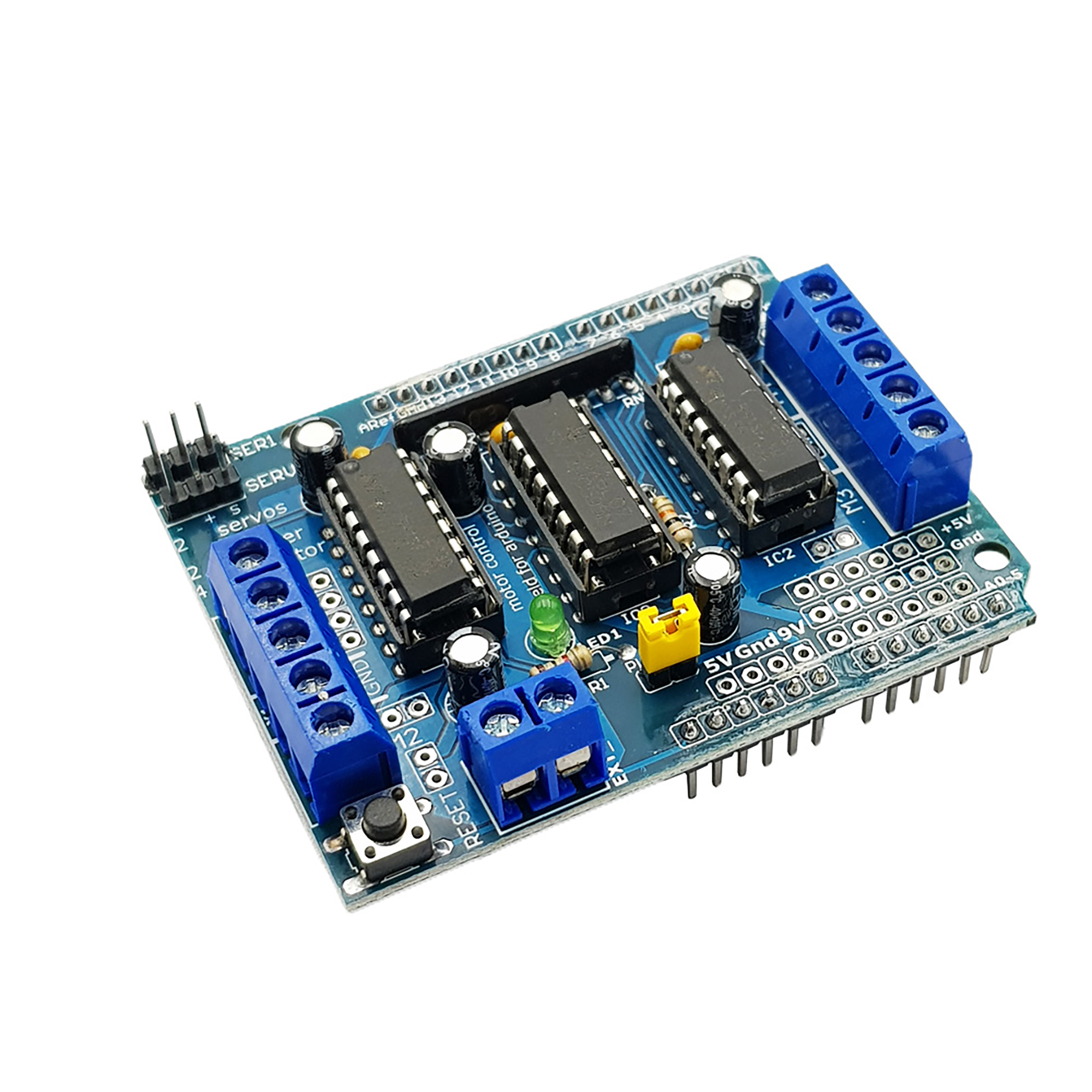Picture of L293D Dc Motor/Steeper Motor Driver Servo Shield(Blue)
