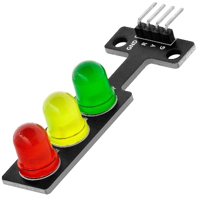 Picture of 5V Mini LED Traffic Signal Display Module(Black)