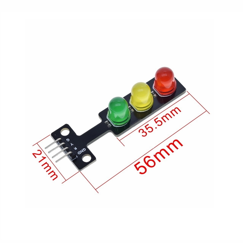 Picture of 5V Mini LED Traffic Signal Display Module(Black)