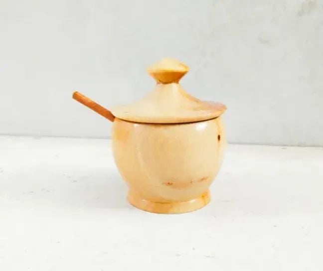 Picture of Wooden Salt Bowl With Spoon (1set)