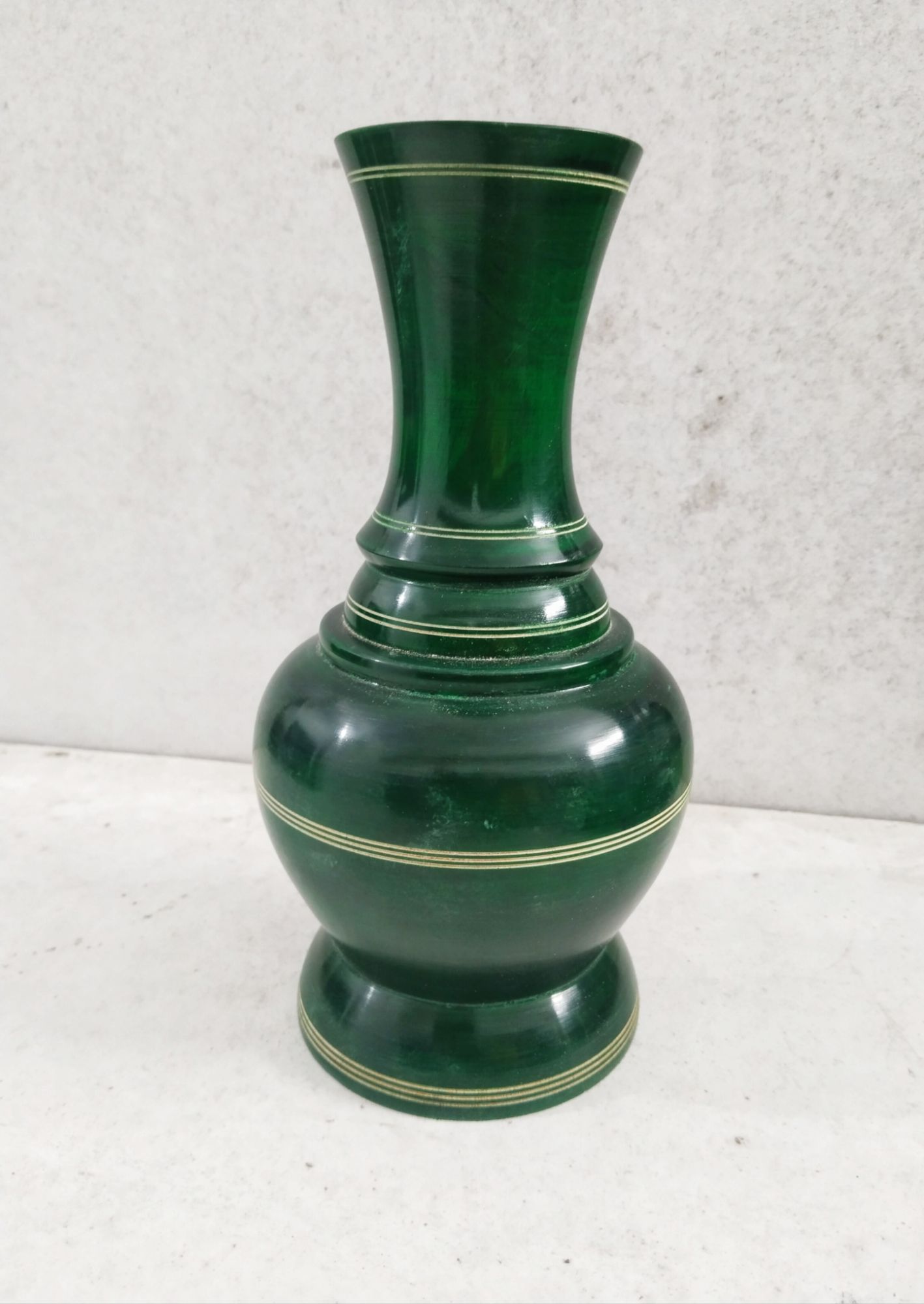 Picture of Hand Made Wooden colorful flowers Vase/Fuldani  - Flower Vase( 9 inch )