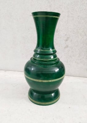 Picture of Hand Made Wooden colorful flowers Vase/Fuldani  - Flower Vase( 9 inch )