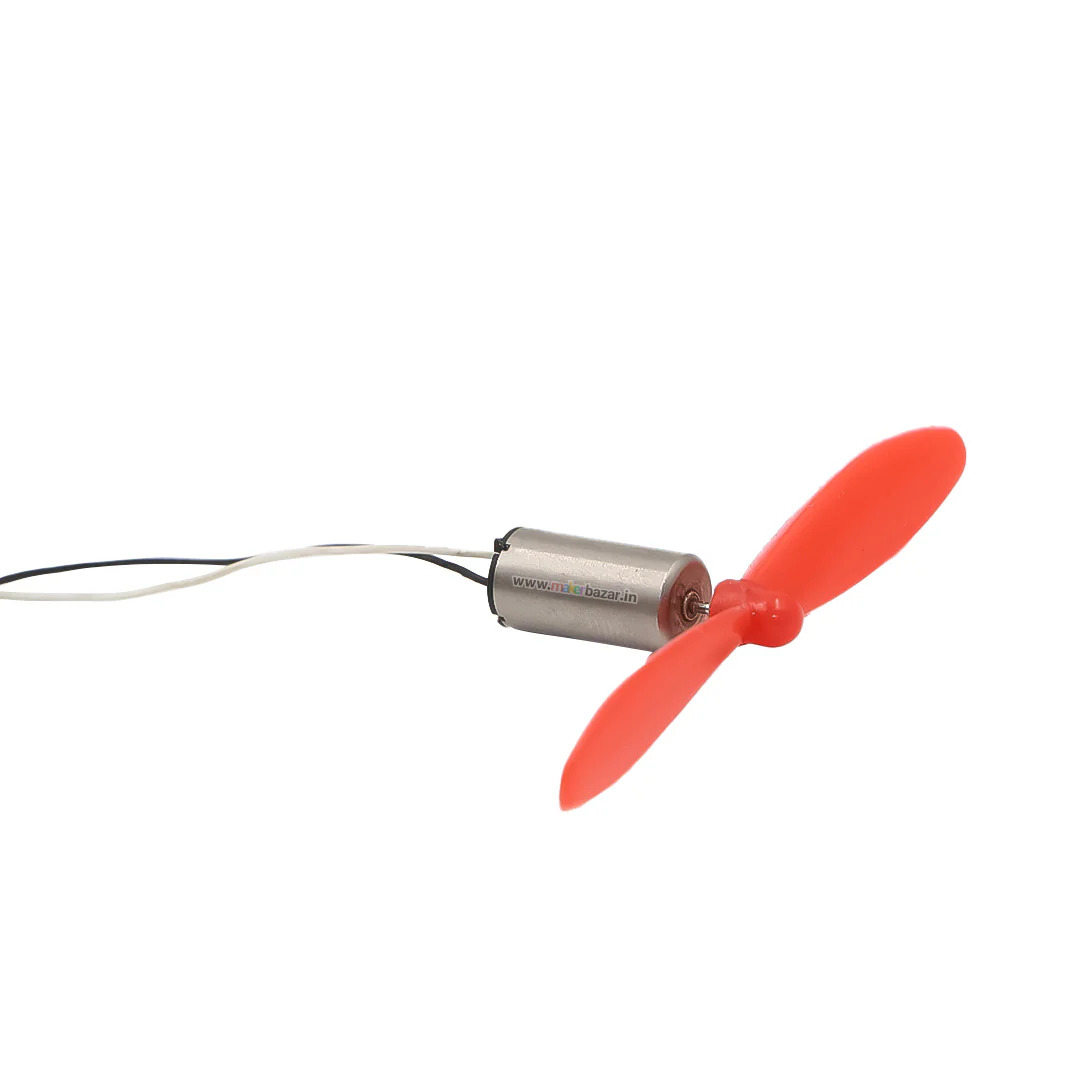 Picture of Dual Blade Mini Propeller Coreless Drone Motor Fan(Black)