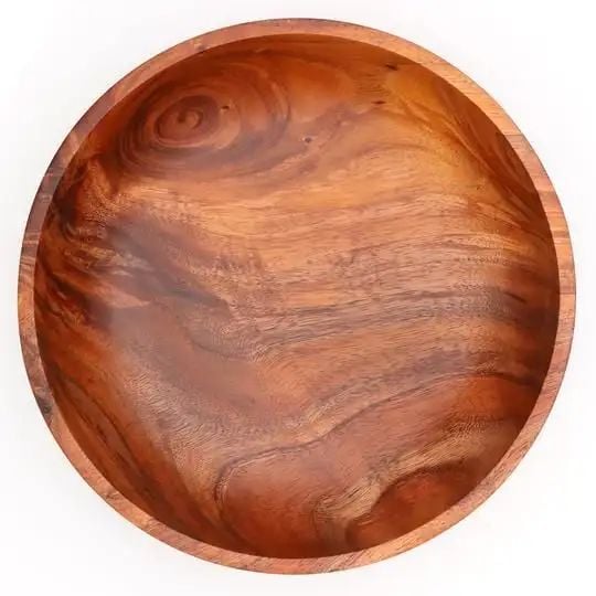 Picture of Traditional Natural  Mehguni  Wooden Made Serving plate  For Dry Snacks Only Kitchen Accessories Uses ( 12 inch ) - Multicolor