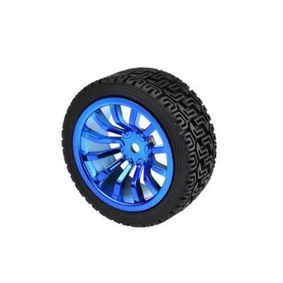 Picture of 65mm Rubber Wheel With Metal Rim 4pcs Set For Robo-fights and Robosoccer(Multicolor)