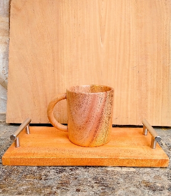 Picture of High-Quality Handmade Unique Style Drinking Cup - Add Elegance To Your Beverage Enjoyment With This Stylish Handmade Cup - Multicolor