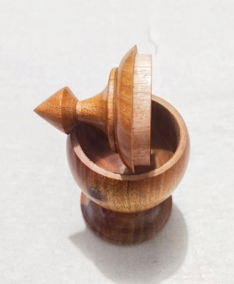 Picture of WOODEN VERMILION CONTAINER ,pot - Not Specified