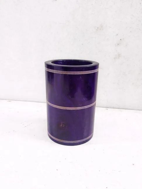 Picture of Eco Friendly mehuguni wood colourful pen ,Brush holder  holder ,office and home - Multicolor