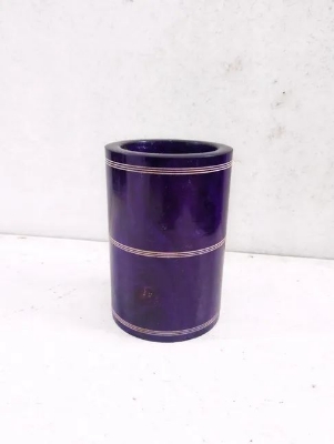 Picture of Eco Friendly mehuguni wood colourful pen ,Brush holder  holder ,office and home - Multicolor