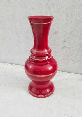 Picture of Colorful 10 Inch wooden flower vase classic style/ wooden craft vase /home decor wood flower vases - Multicolor