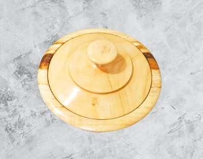 Picture of Classic Style Mehguni  wood bowl kitchen storage bowl dry  food containers dinner dishes vintage salad rice style tableware noodles bowl with lid - Multicolor