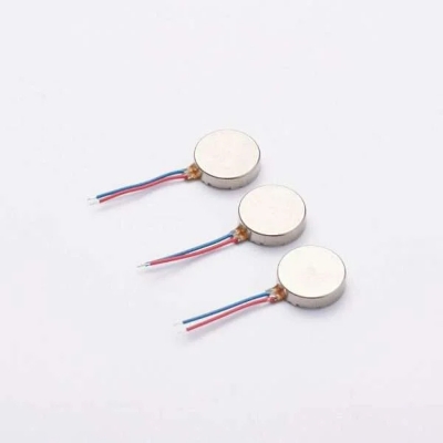 Picture of 0820 Mini Coin Vibration Motor 8mmX2.1mm ideal for mobile phones, wearables, and compact electronics.”(Silver)