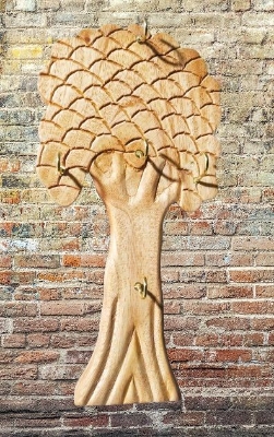 Picture of Wooden Hanging Key Holder  ( Guitar Shape ) - Multicolor
