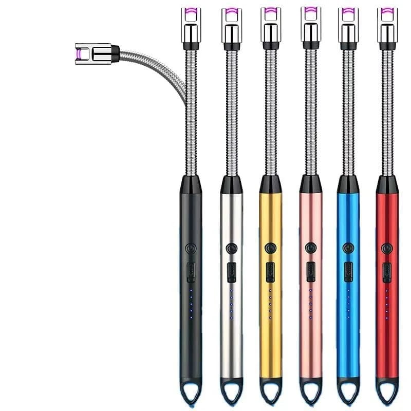 Picture of USB Rechargeable Arc Lighter | Flameless Plasma Electric Lighter for Kitchen, Candles & Outdoor Use(Blue, Black)