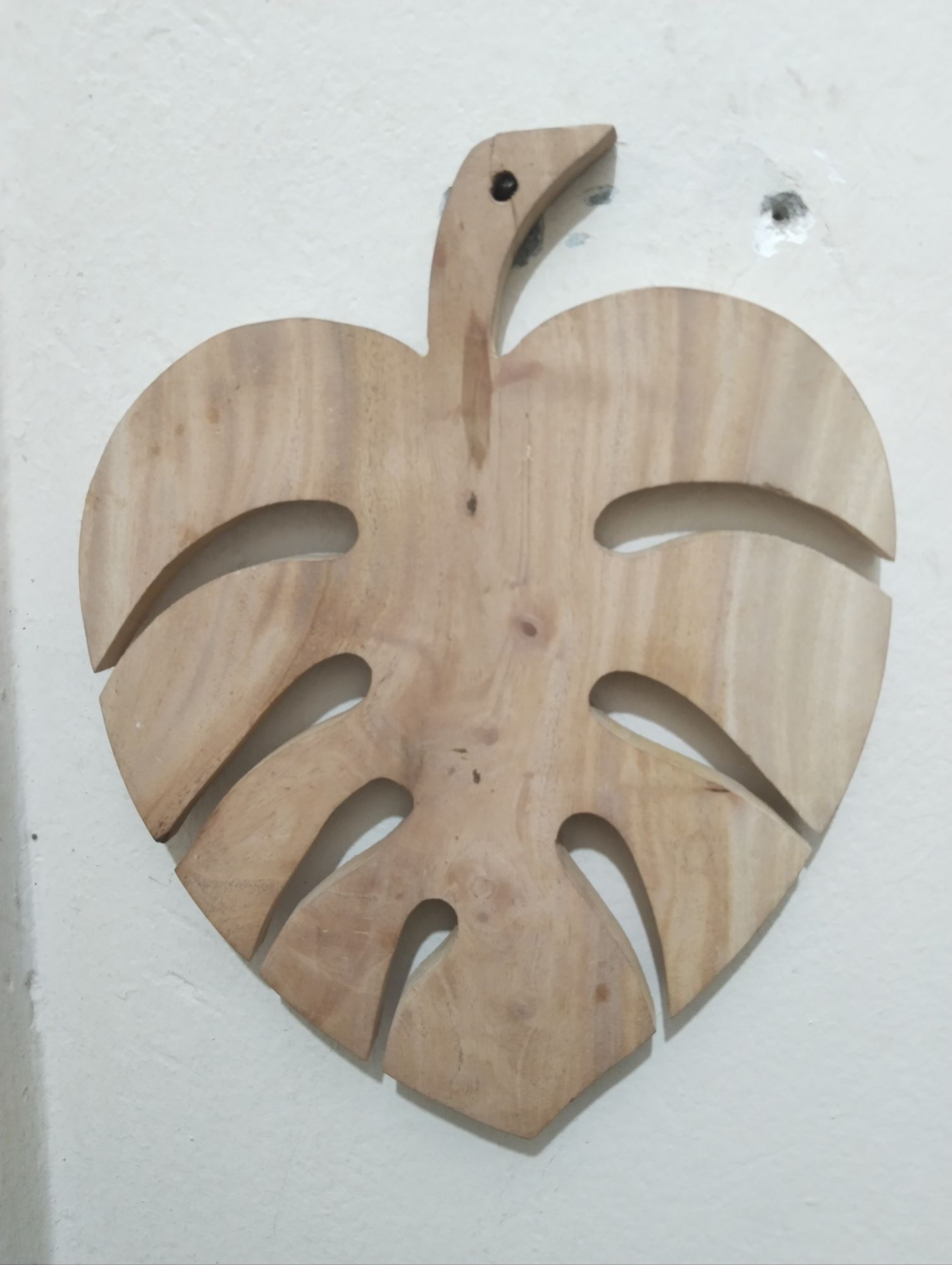 Picture of Leaf style High quality 100%Teak Cutting Board /Wall Decoration Wallmate/Tea Serving Tray - Multicolor