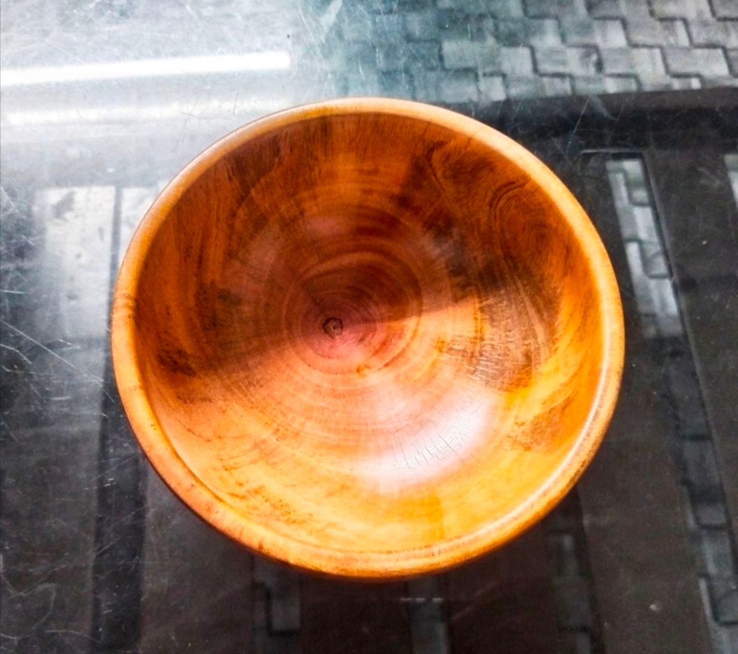 Picture of Handmade Durable Children Tableware Natural Eco Friendly wooden Baby Bowl 7 INCH - Multicolor