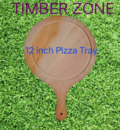 Picture of Big Size  Wooden Round Head Pizza Board / Pizza Tray for Restaurant Hotel and Office  ( 12 inch ) - Multicolor