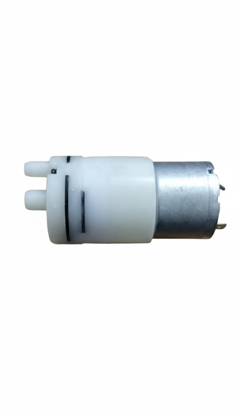 Picture of 6V-12V DC RF-370 Mini Diaphragm Air Pump for Fish Tank Oxygenation, Hydroponics and Blood Pressure Monitor – Portable & Low Noise(White)