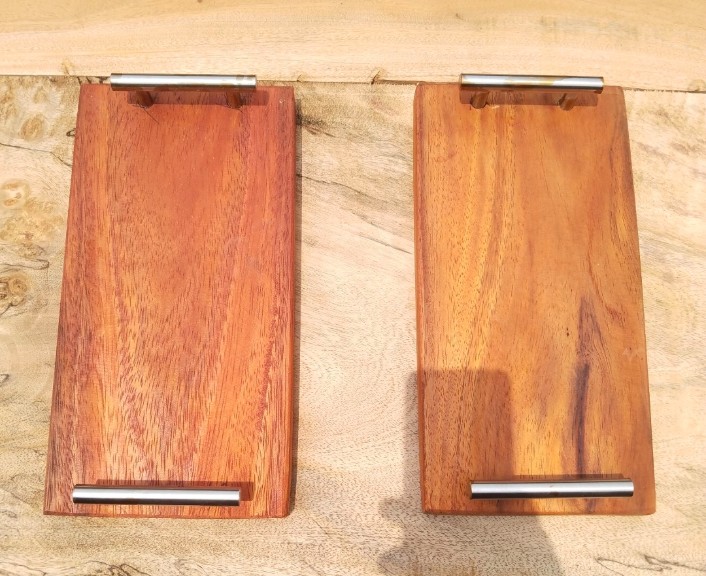 Picture of Mini Size 12 inch long  Serving Tray with  Steel Handle - Multicolor