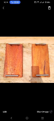 Picture of Mini Size 12 inch long  Serving Tray with  Steel Handle - Multicolor