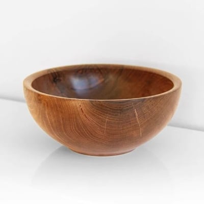 Picture of Korean  Style Wooden Bowl Soup/Salad Rice Bowls Natural Wood Tableware ( 5inch ) - Multicolor
