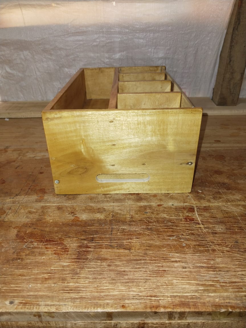Picture of Coffee and Tea Organizer for Countertop with Drawer Coffee Organizer - Multicolor