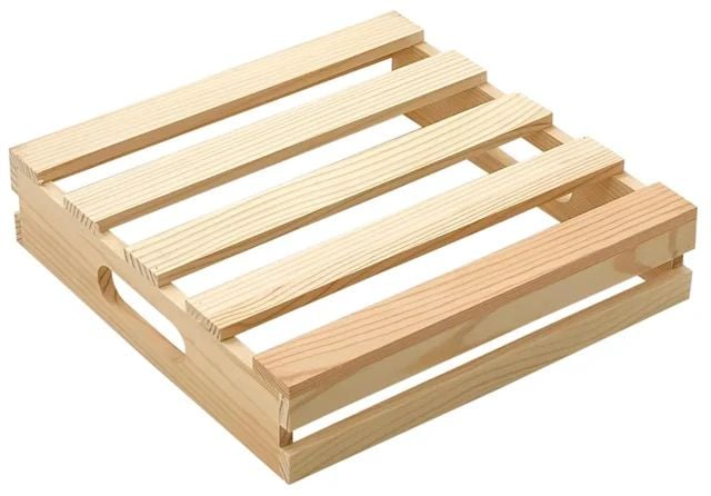 Picture of Wooden Pallet Crates Unfinished Wood Trays Storage for DIY Crafts ( 10" *10") - Multicolor