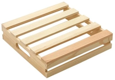 Picture of Wooden Pallet Crates Unfinished Wood Trays Storage for DIY Crafts ( 10" *10") - Multicolor