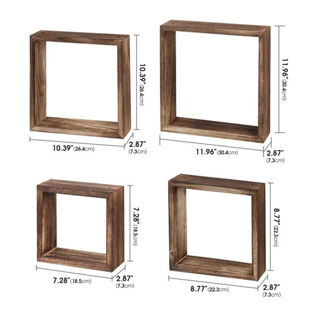 Picture of Home Living room decorative shadow Floating Display set top box wall cube shelf wall boxes shelves ( 12 inch *12 inch ) 1 PCs - Multicolor