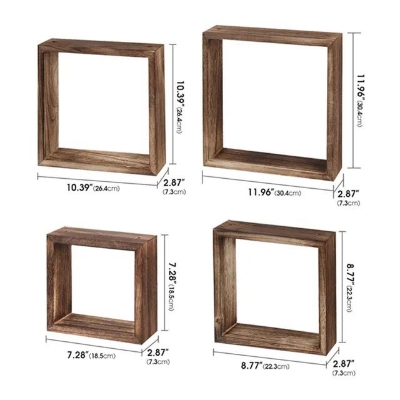Picture of Home Living room decorative shadow Floating Display set top box wall cube shelf wall boxes shelves ( 12 inch *12 inch ) 1 PCs - Multicolor