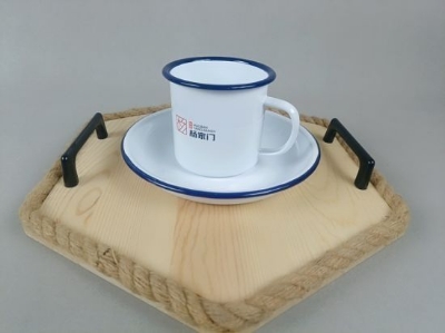 Picture of American Style European Wooden Serving Tray - Multicolor